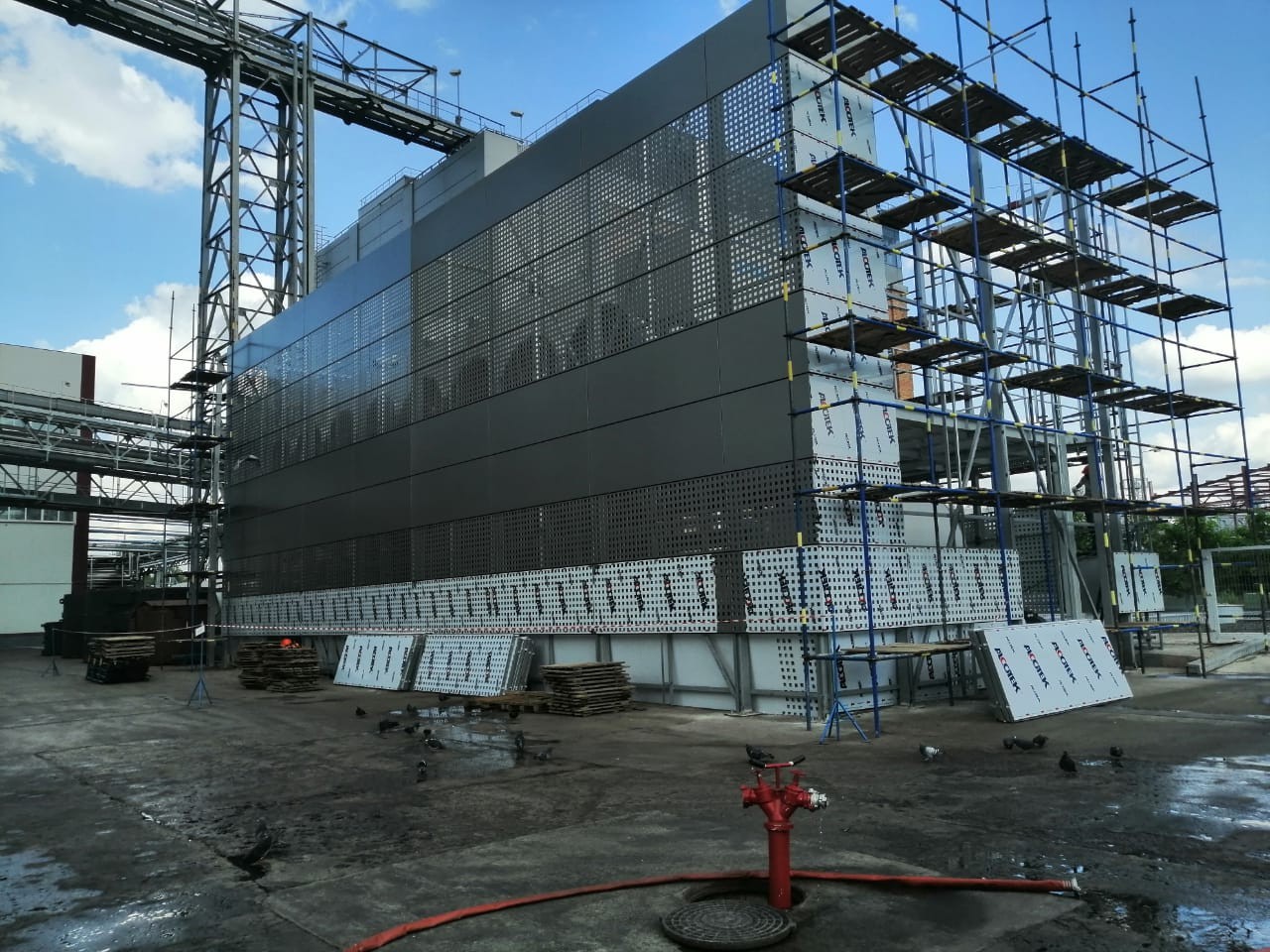 Изготовление и монтаж металлоконструкций градирни и ее последующая облицовка, Белгородская область, Алексеевка